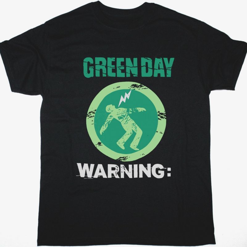 GREEN DAY WARNING NEW BLACK T-SHIRT