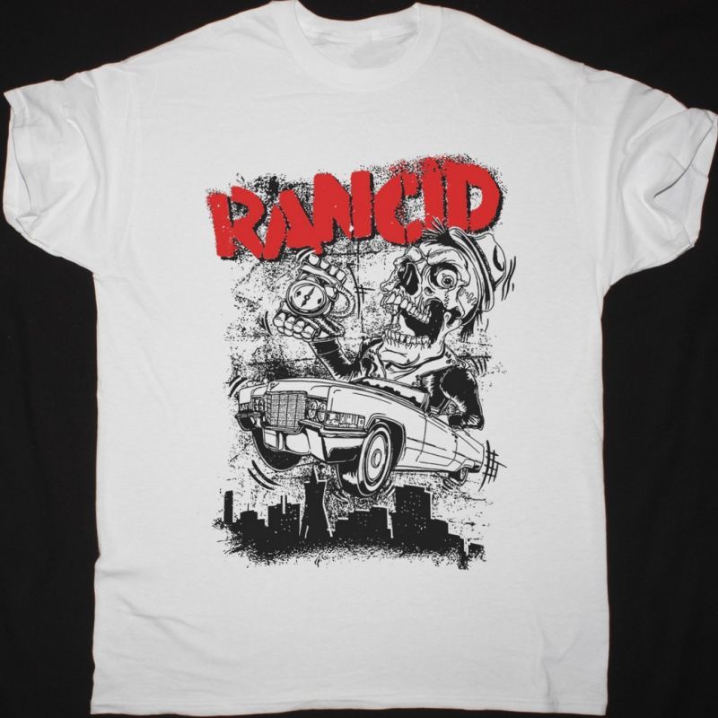 RANCID CADILLAC NEW WHITE T SHIRT