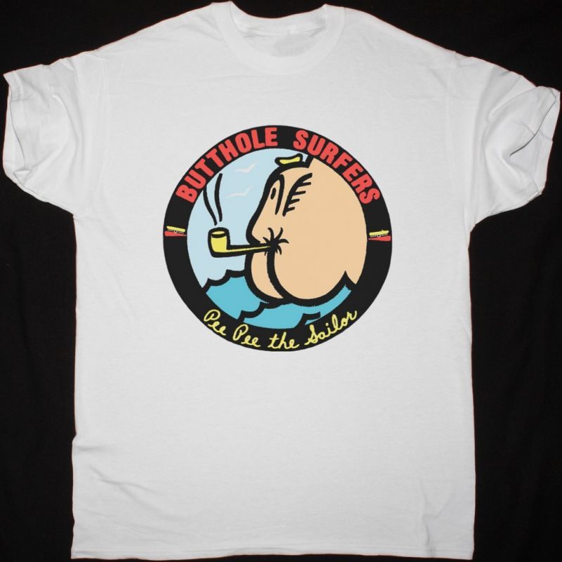 BUTTHOLE SURFERS PEE PEE THE SAILOR NEW BLACK T SHIRT