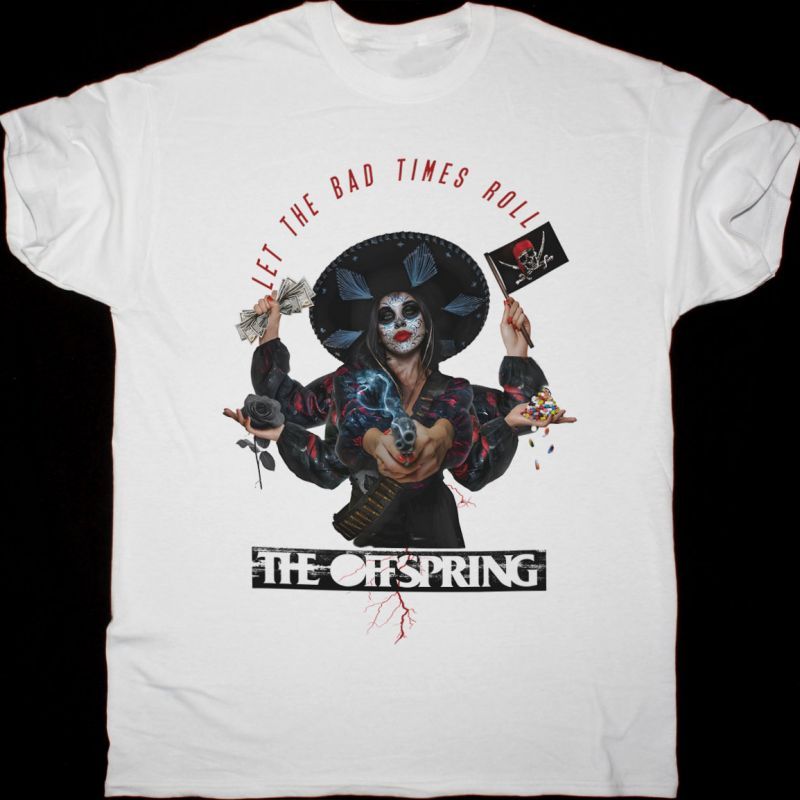 THE OFFSPRING SHOOTING GUN NEW WHITE T-SHIRT