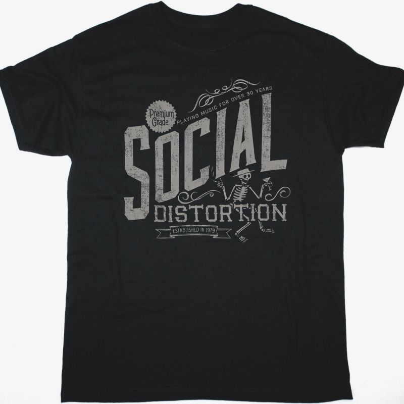 SOCIAL DISTORTION PREMIUM GRADE NEW BLACK T SHIRT