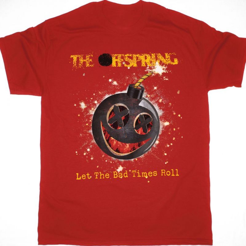 THE OFFSPRING HOT SAUCE BAD TIMES NEW RED T-SHIRT