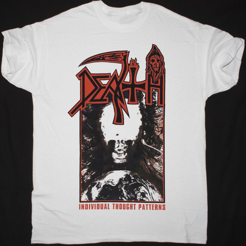 DEATH INDIVIDUAL THOUGHT PATTERNS NEW WHITE T-SHIRT