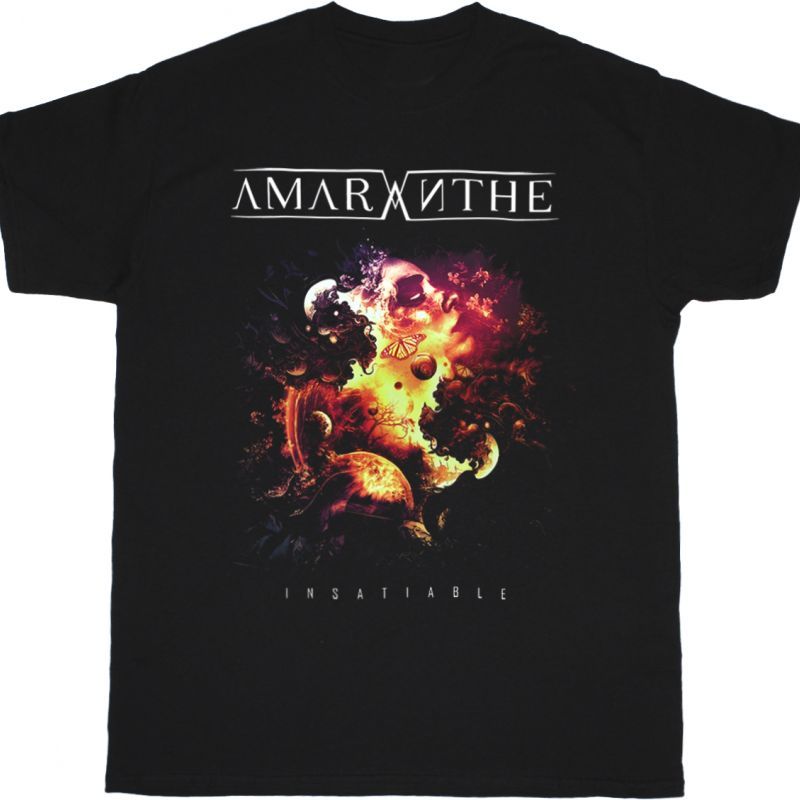 AMARANTHE INSATIABLE NEW BLACK T-SHIRT