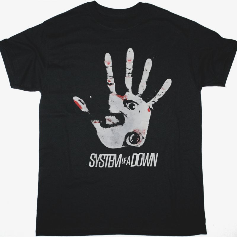 SYSTEM OF A DOWN HAND EYE NEW BLACK T SHIRT