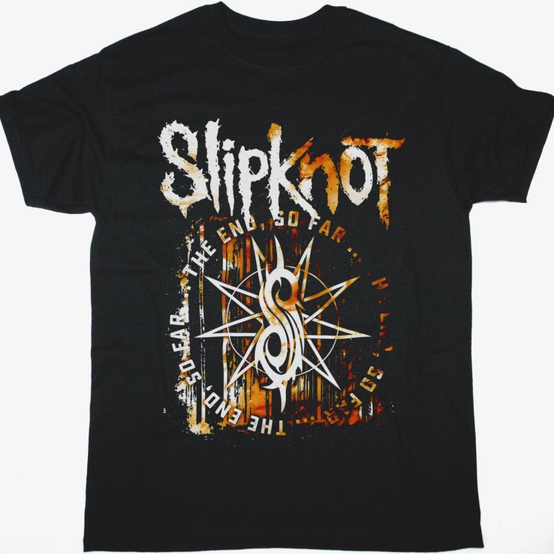 SLIPKNOT THE END, SO FAR SPLATTER NEW BLACK T SHIRT