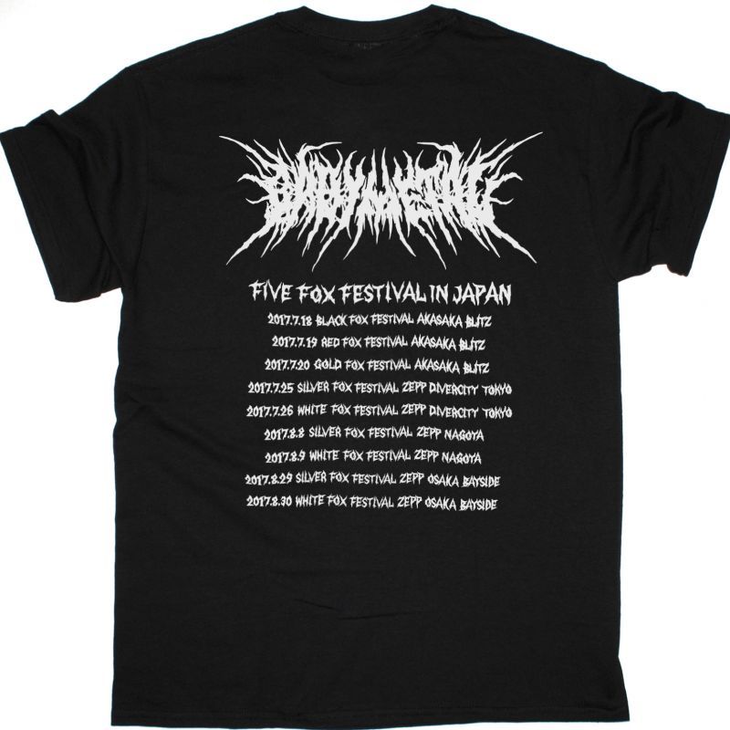 BABYMETAL THE CHOSEN FIVE NEW BLACK T-SHIRT