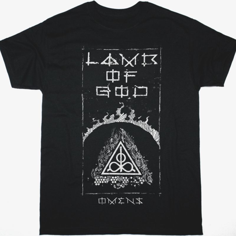 LAMB OF GOD OMENS FRAME NEW BLACK T-SHIRT