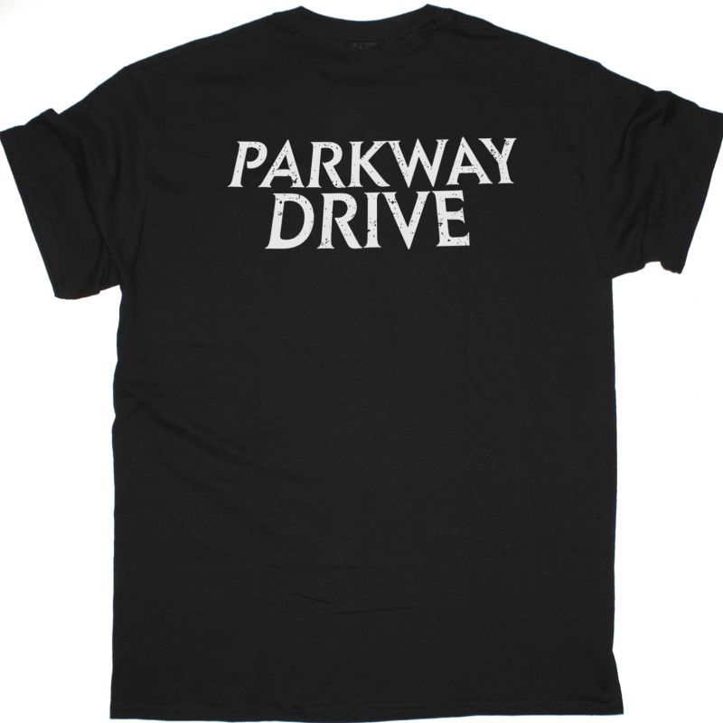 PARKWAY DRIVE SMOKE SKULL NEW BLACK T-SHIRT