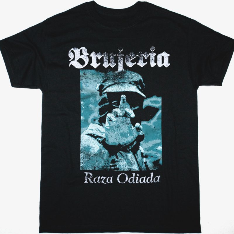 BRUJERIA RAZA ODIADA NEW BLACK T-SHIRT