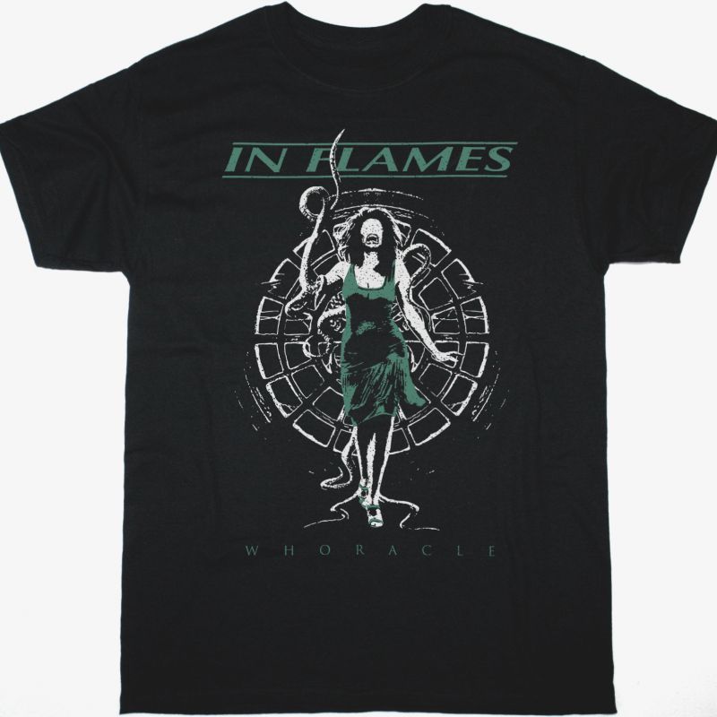 IN FLAMES WHORACLE NEW BLACK T-SHIRT
