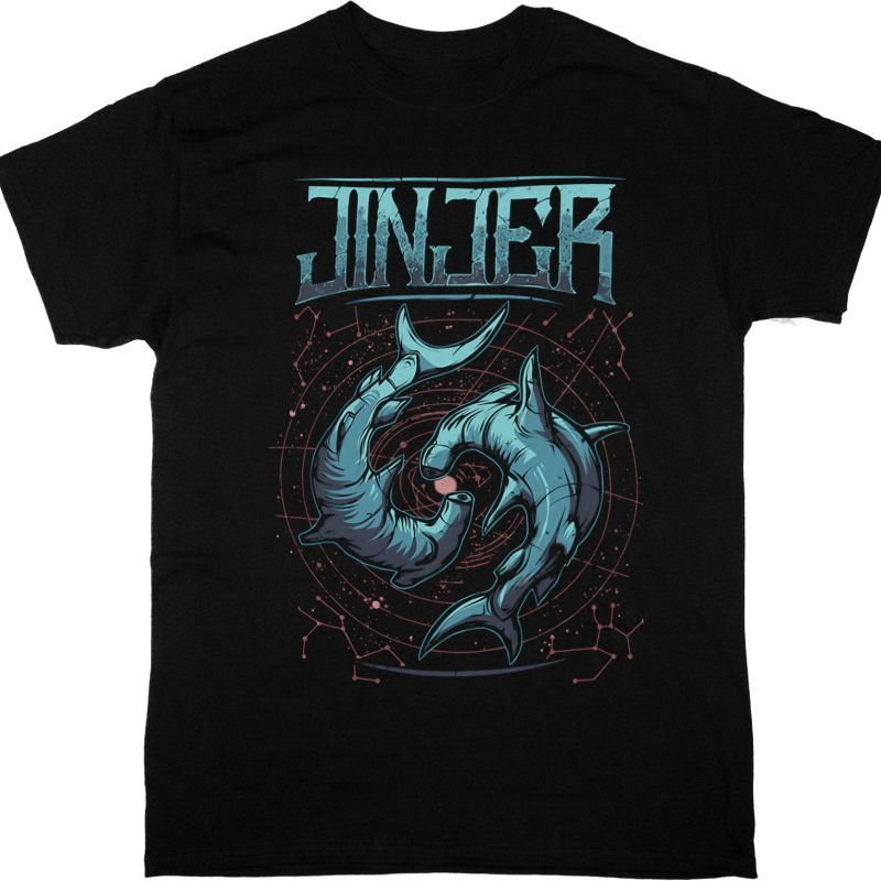 JINJER PIECES NEW BLACK T-SHIRT
