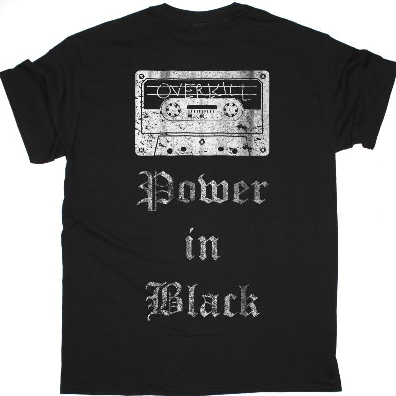 OVERKILL POWER IN BLACK NEW BLACK T SHIRT