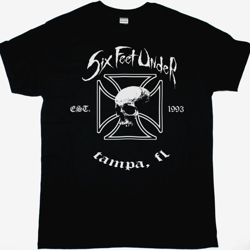 SIX FEET UNDER EST. 1993 NEW BLACK T-SHIRT