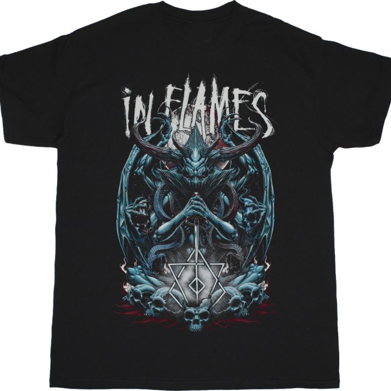 IN FLAMES KALI NEW BLACK T-SHIRT