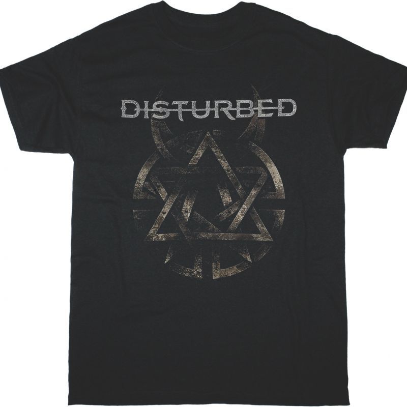 DISTURBED SYMBOL NEW BLACK T-SHIRT