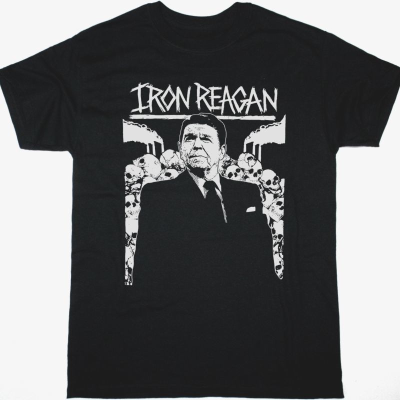 IRON REAGAN RONNIE NEW BLACK T-SHIRT