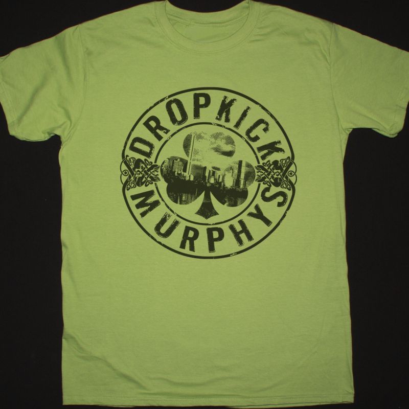DROPKICK MURPHYS BOOT NEW GREEN T SHIRT