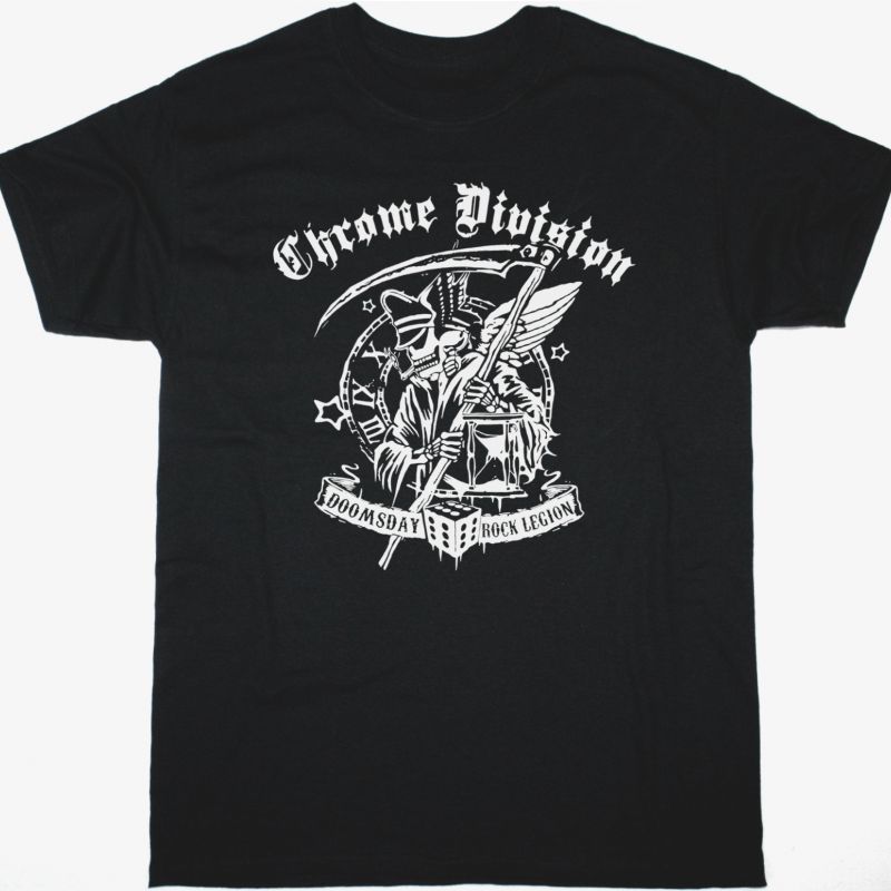 CHROME DIVISION DOOMSDAY ROCK LEGION NEW BLACK T-SHIRT