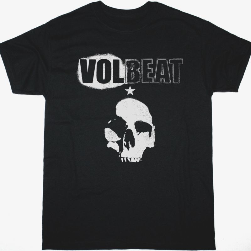 VOLBEAT SKULL NEW BLACK T-SHIRT