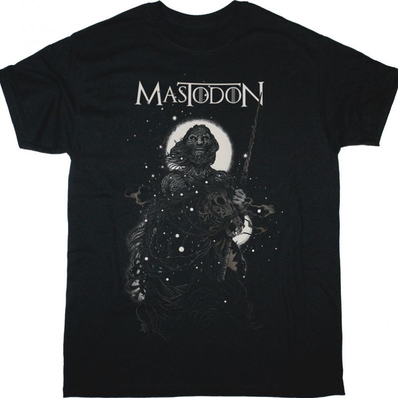 MASTODON WHITE WALKER NEW BLACK T-SHIRT