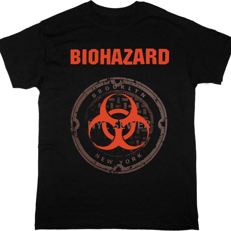 BIOHAZARD NYC SEWER NEW BLACK T-SHIRT