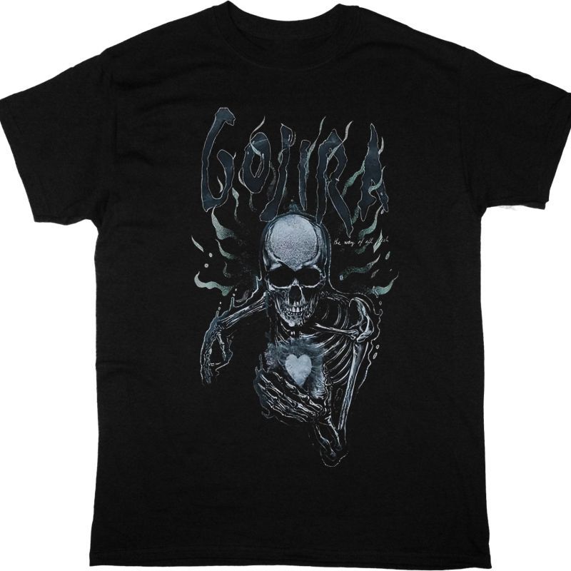 GOJIRA SKELETON THE WAY OF ALL FLESH NEW BLACK T SHIRT