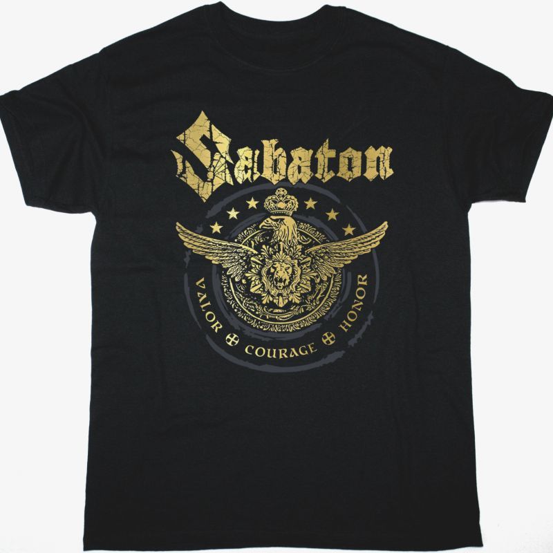 SABATON WINGS OF GLORY NEW BLACK T-SHIRT