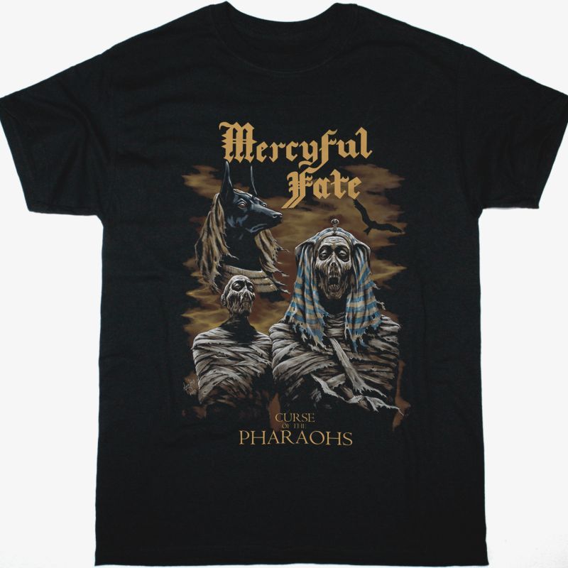 MERCYFUL FATE CURSE OF THE PHARAOHS NEW BLACK T-SHIRT