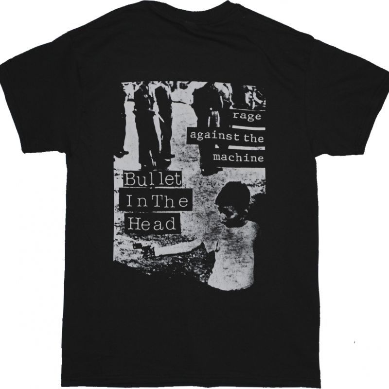 RAGE AGAINST THE MACHINE BULLET IN THE HEAD NEW BLACKT-SHIRT