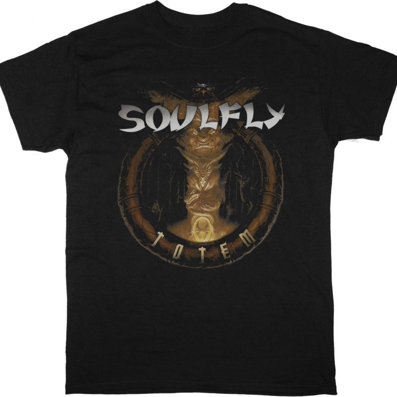 SOULFLY TOTEM NEW BLACK T SHIRT