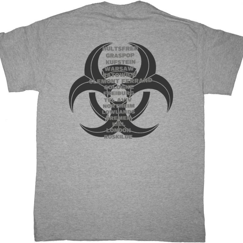 BIOHAZARD STATE OF THE NEW WORLD ADRESS TOUR NEW SPORTS GREY T-SHIRT