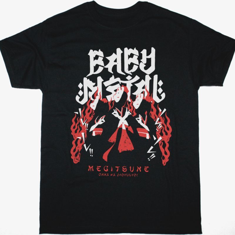BABYMETAL MEGITSUNE NEW BLACK T-SHIRT