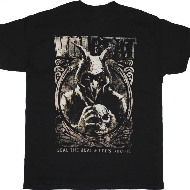 VOLBEAT SEAL THE DEAL & LET S BOOGIE NEW BLACK T-SHIRT