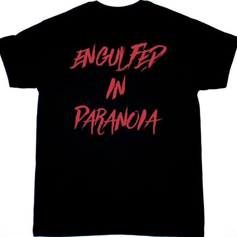 MASTER ENGULFED IN PARANOIA NEW BLACK T SHIRT
