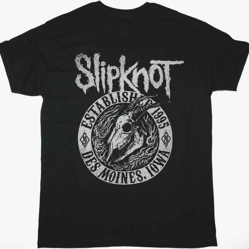 SLIPKNOT FLAMING GOAT NEW BLACK T SHIRT