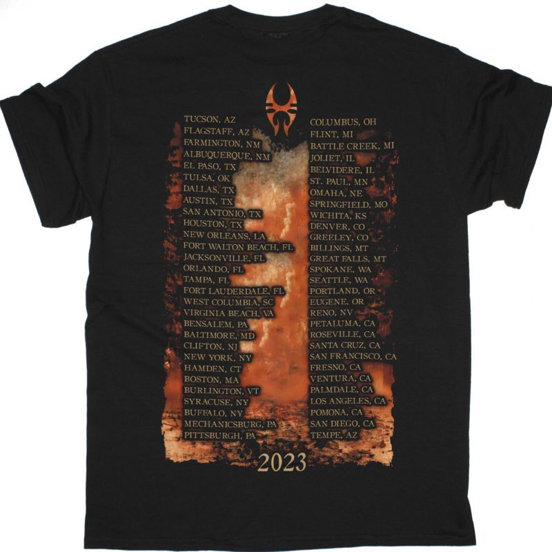 SOULFLY WENDIGO 2023 TOUR DATE NEW BLACK T SHIRT