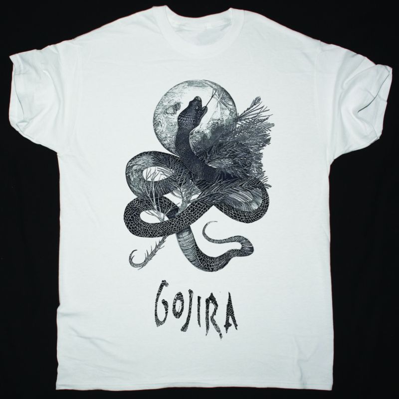 GOJIRA SERPENT MOON NEW WHITE T SHIRT
