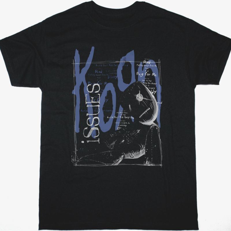 KORN ISSUES TRACKLIST NEW BLACK T-SHIRT