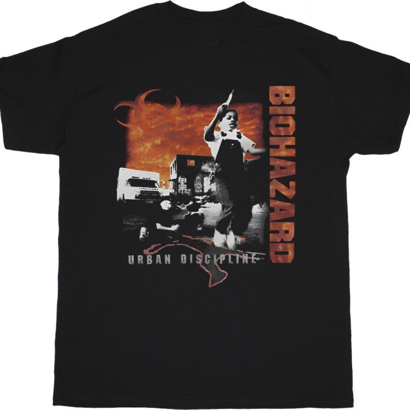 BIOHAZARD URBAN DISCIPLINE NEW BLACK T-SHIRT
