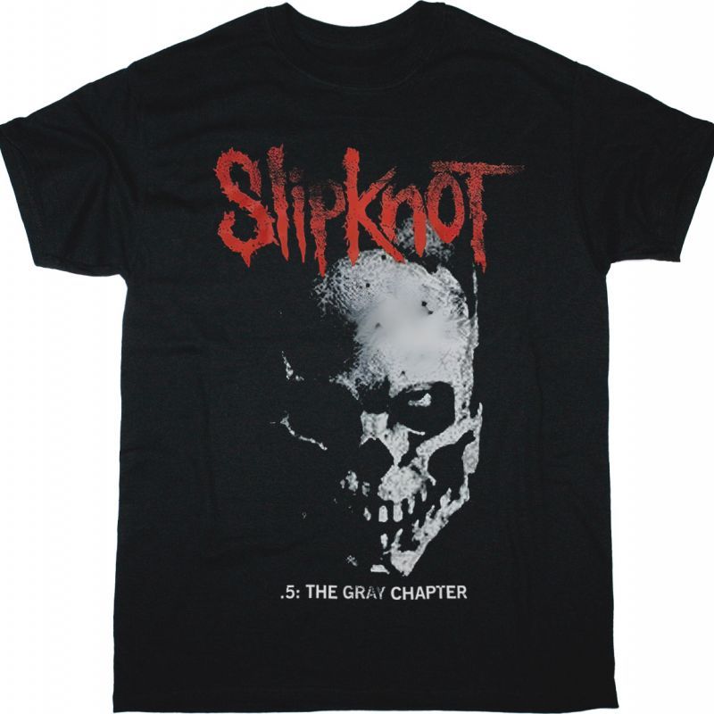 SLIPKNOT THE GREY CHAPTER SKULL NEW BLACK T-SHIRT