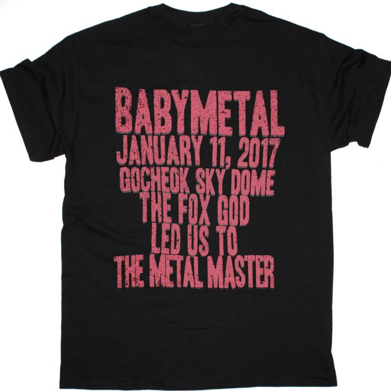BABYMETAL METAL DAWN NEW BLACK T-SHIRT
