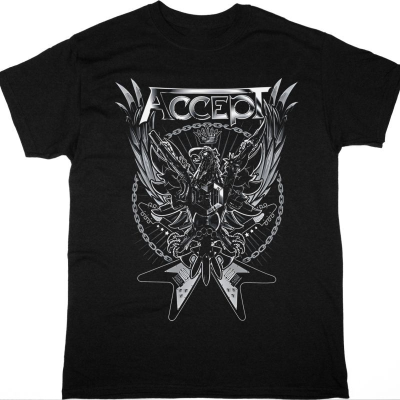 ACCEPT EAGLE BALLS TO THE WALL NEW BLACK T-SHIRT