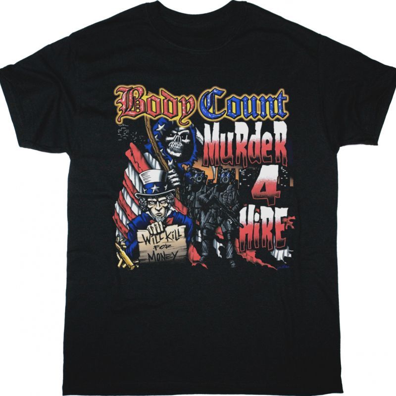 BODY COUNT MURDER 4 HIRE 2006 TOUR NEW BLACK T-SHIRT