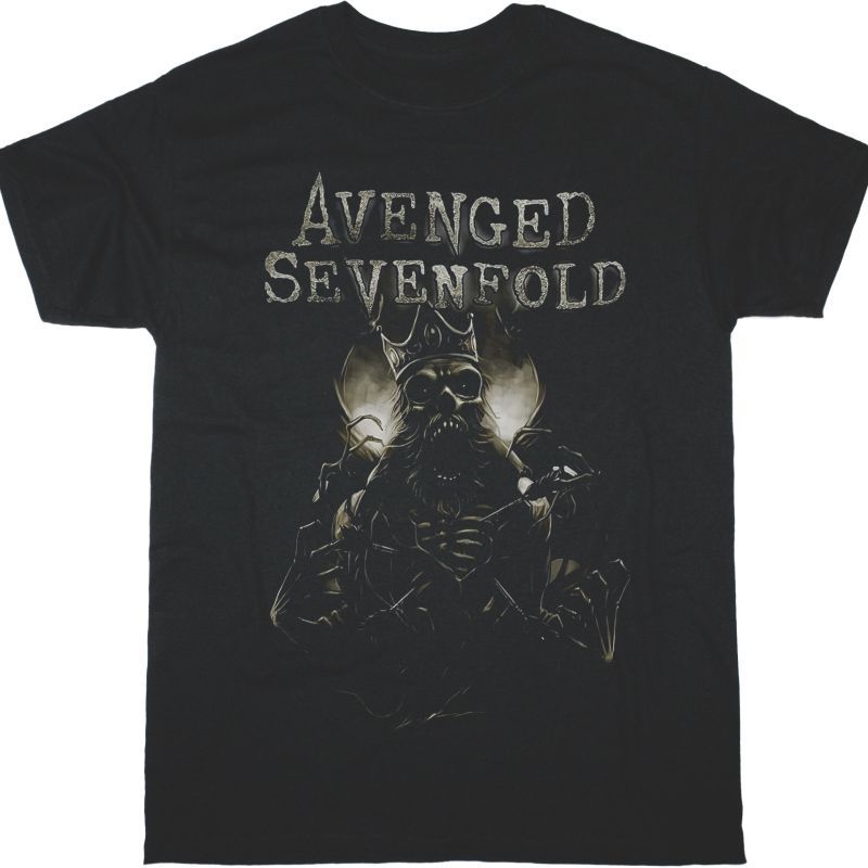 AVENGED SEVENFOLD KING A7X NEW BLACK T-SHIRT