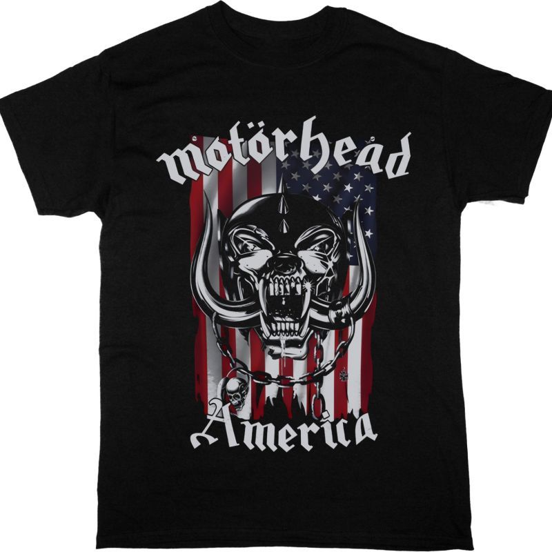 MOTORHEAD AMERICA NEW BLACK T-SHIRT