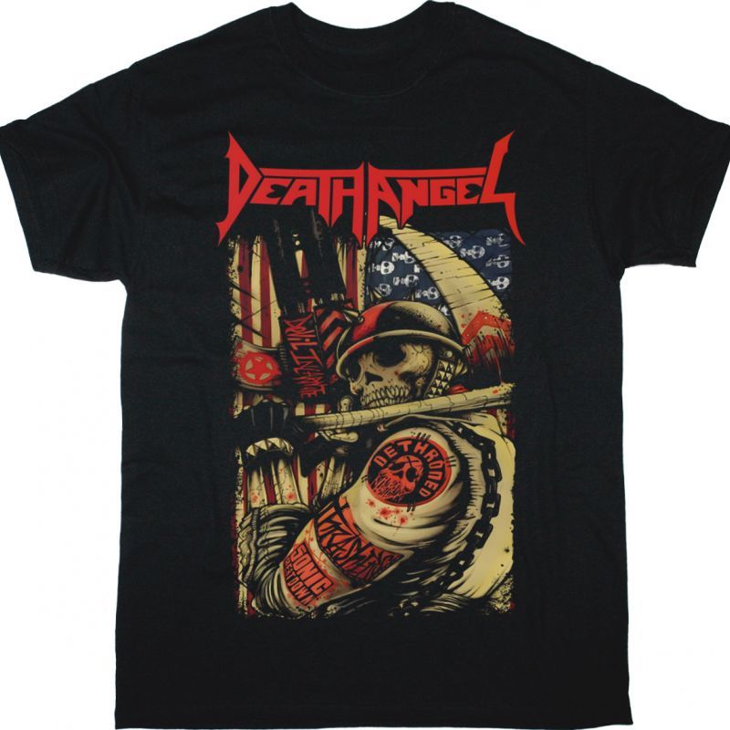 DEATH ANGEL SOLDIER NEW BLACK T-SHIRT