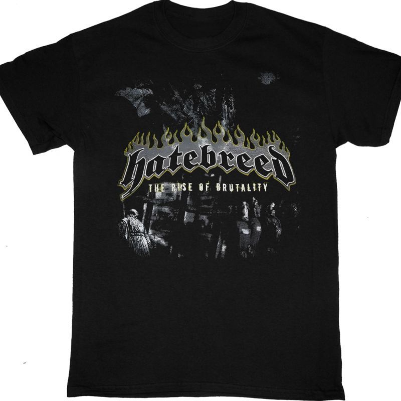 HATEBREED RISE OF BRUTALITY NEW BLACK T-SHIRT