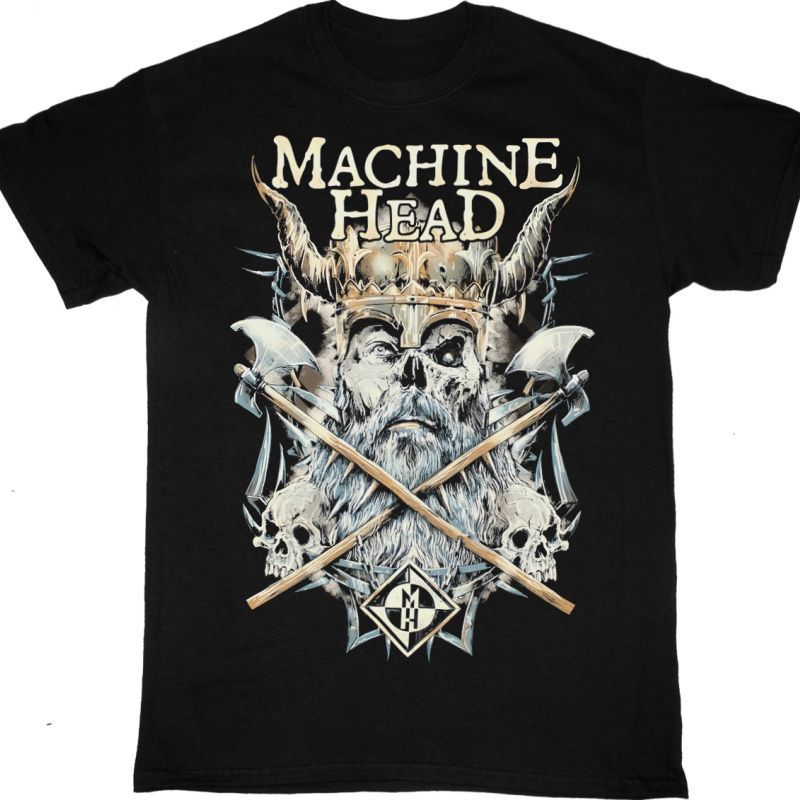 MACHINE HEAD HEAVY LIES THE CROWN NEW BLACK T-SHIRT