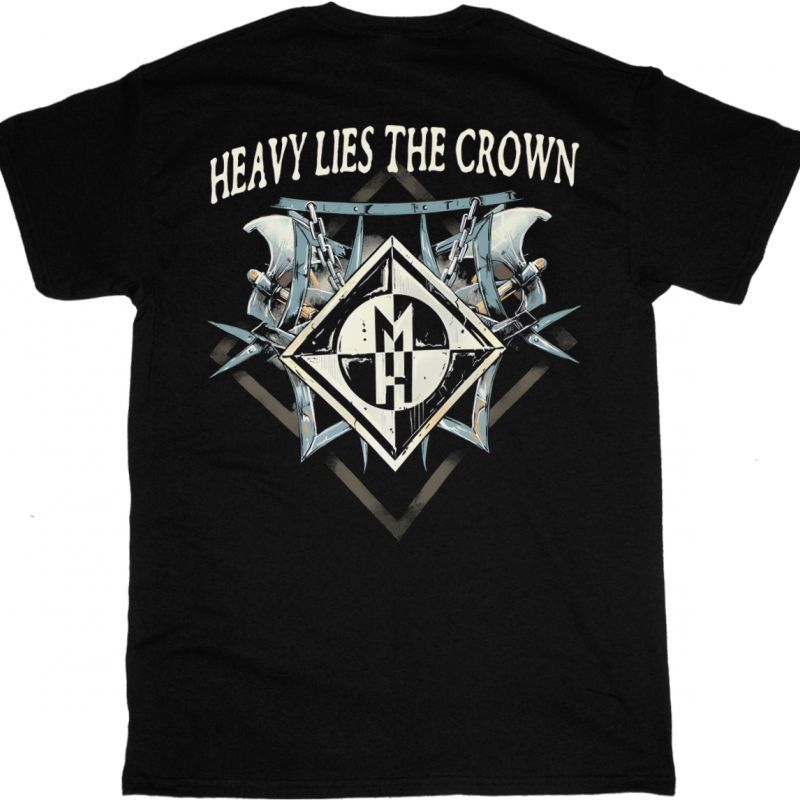 MACHINE HEAD HEAVY LIES THE CROWN NEW BLACK T-SHIRT